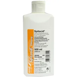 Ecolab Spitacid Händedesinfektionsmittel, breites Wirkspektrum, kurze Einwirkzeit - 500 ml - Flasche 500 ml