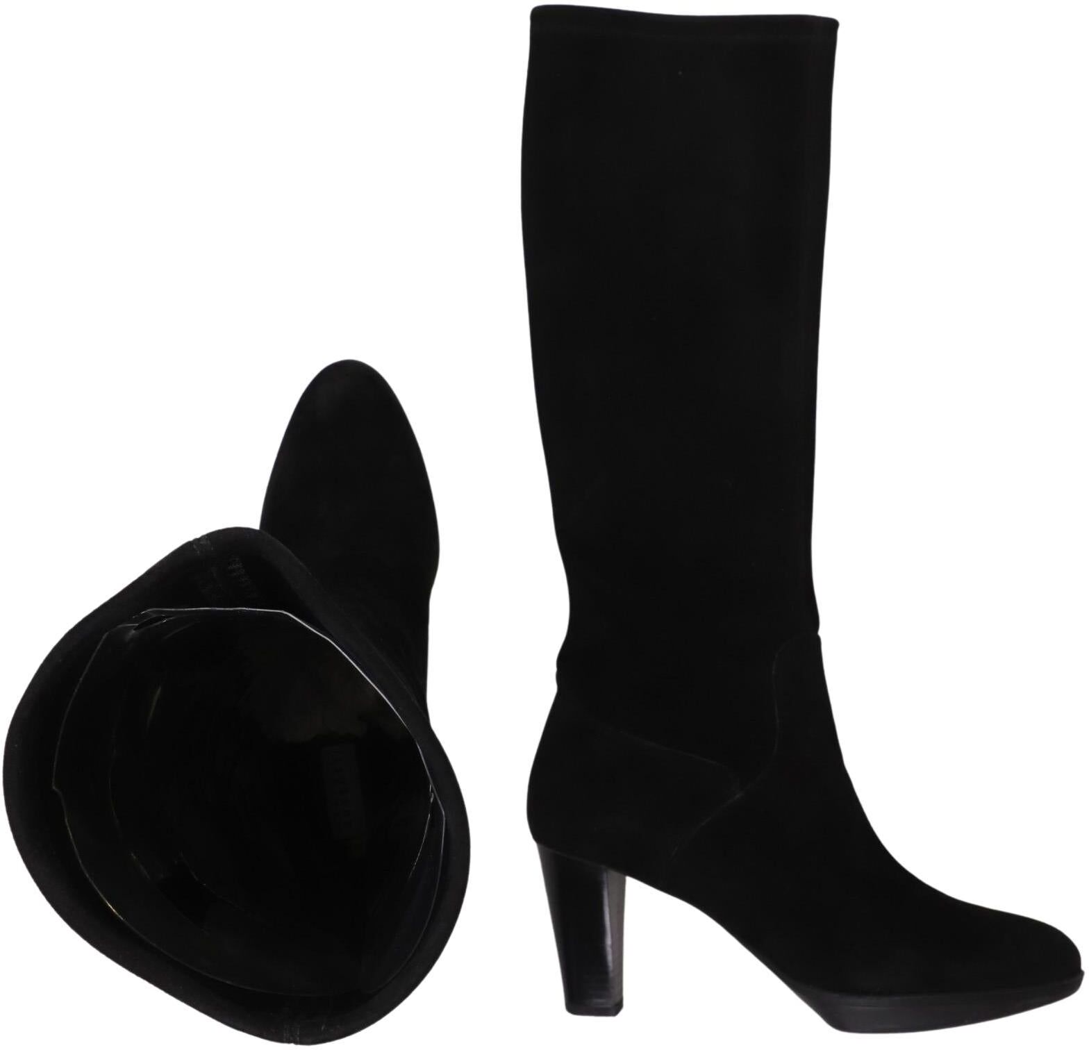Fratelli Rossetti Damen Stiefel, Schwarz, Gr. EU 38.5, Leder - Second Hand