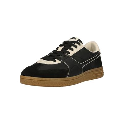Sneaker ELLESSE "Cody", Herren, Gr. 40, schwarz (schwarz, beige), Lederimitat, Rindsleder, Schuhe Sneaker, in dezentem Retro-Charme