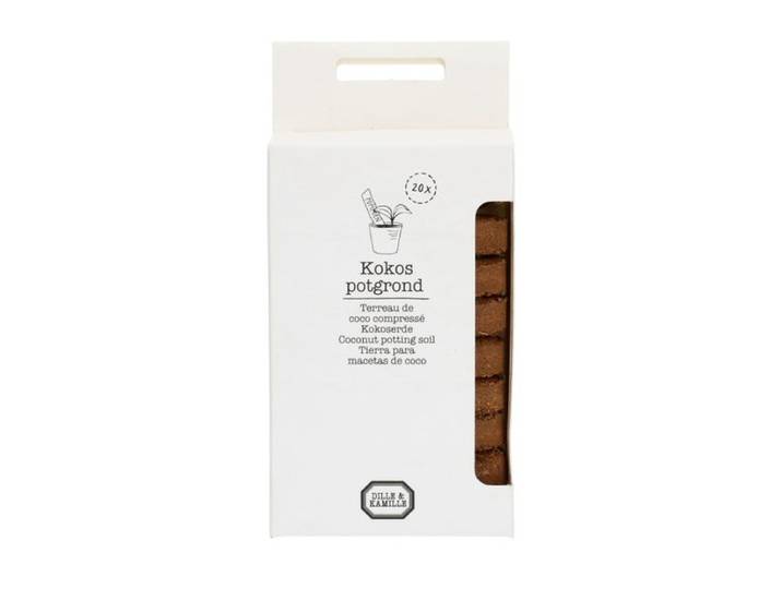 Kokospotgrond, 20 tabletten
