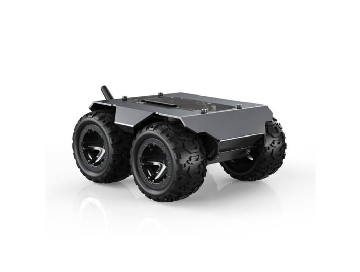 Voiture Robot en Métal avec Roues en Caoutchouc OLED de 0.91 Pouces, Flexible, Programmable, pour ESP32