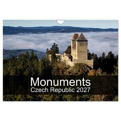 Monuments of Czech Republic 2027 (Wall Calendar 2027 DIN A4 landscape), CALVENDO 12 Month Wall Calendar