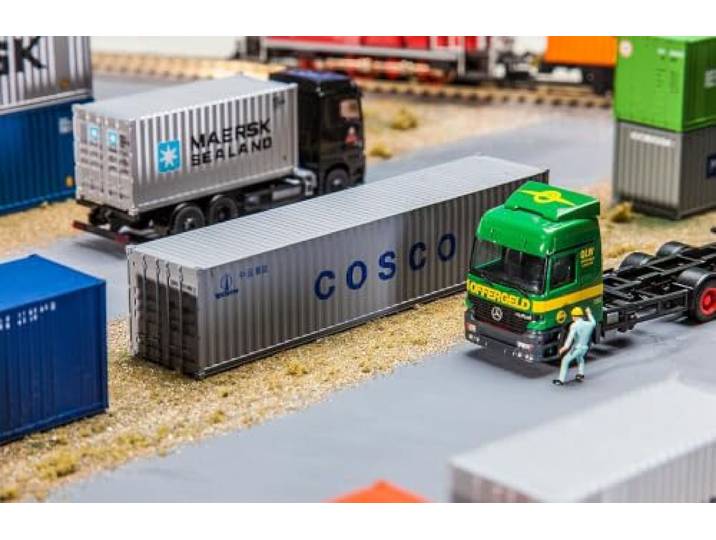 Faller FA 180845-40 Container Cosco, Accessoires voor de modelspoorweg, modelbouw