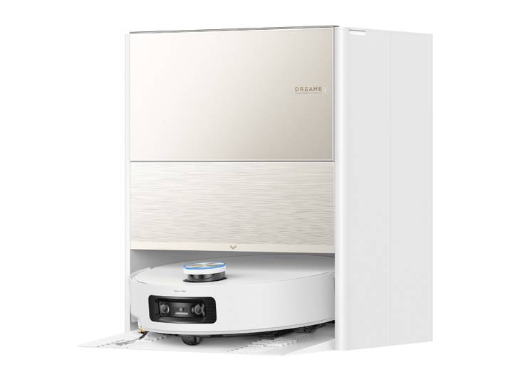 DREAME Nass-Trocken-Saugroboter Aqua20 Pro Ultra Roller X Complete White , weiß, B:35cm H:9,75cm T:35cm, Saugroboter, Vollautomatische Absaugstation, App-Steuerung, Nass-Trocken-Saugroboter
