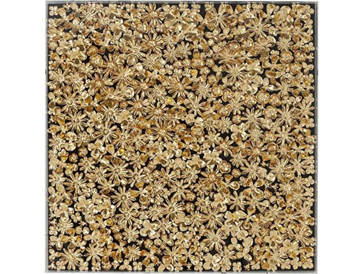 Kare Deco Frame Gold Flower 120x120