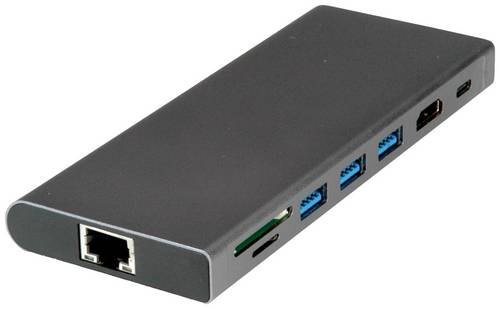 Value USB-C Dockingstation 12.99.1138 Passend für Marke Dockingstations: Universal integrierter Kartenleser, USB-C Power Delivery