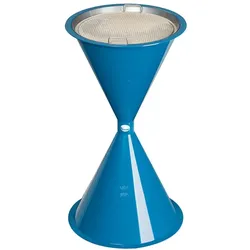 PROREGAL Klassischer Standascher für Innen- & Außenbereich | HxBxT 72x42x42cm | Kunststoff | Blau | Ascher Aschenbecher