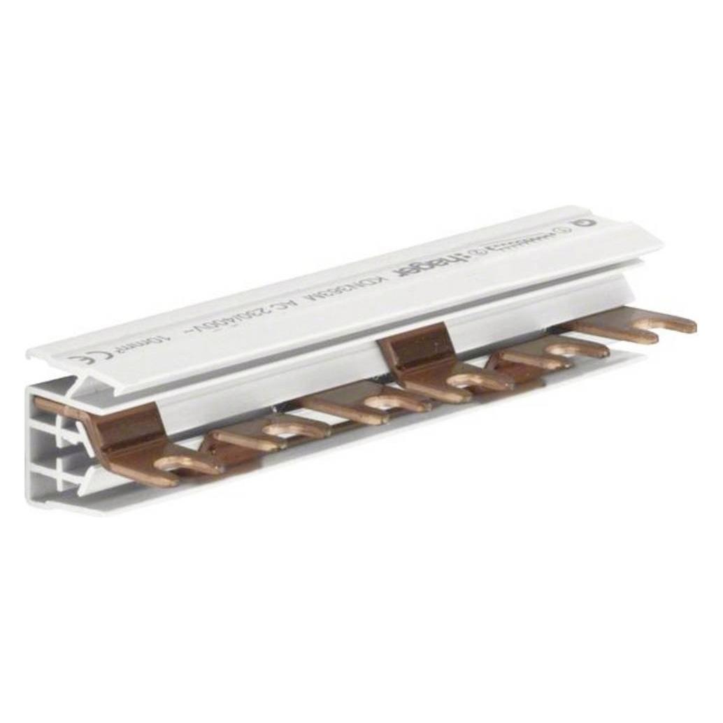 Hager Phasenschiene 3polig KDN363M Gabelanschluss 10qmm 63A 6 Module (KDN363M)