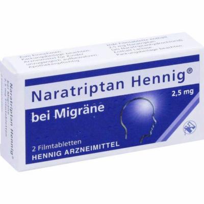 Hennig Arzneimittel GmbH & Co. KG NARATRIPTAN Hennig bei Migräne 2,5 mg Filmtabl. 2 St 03212062