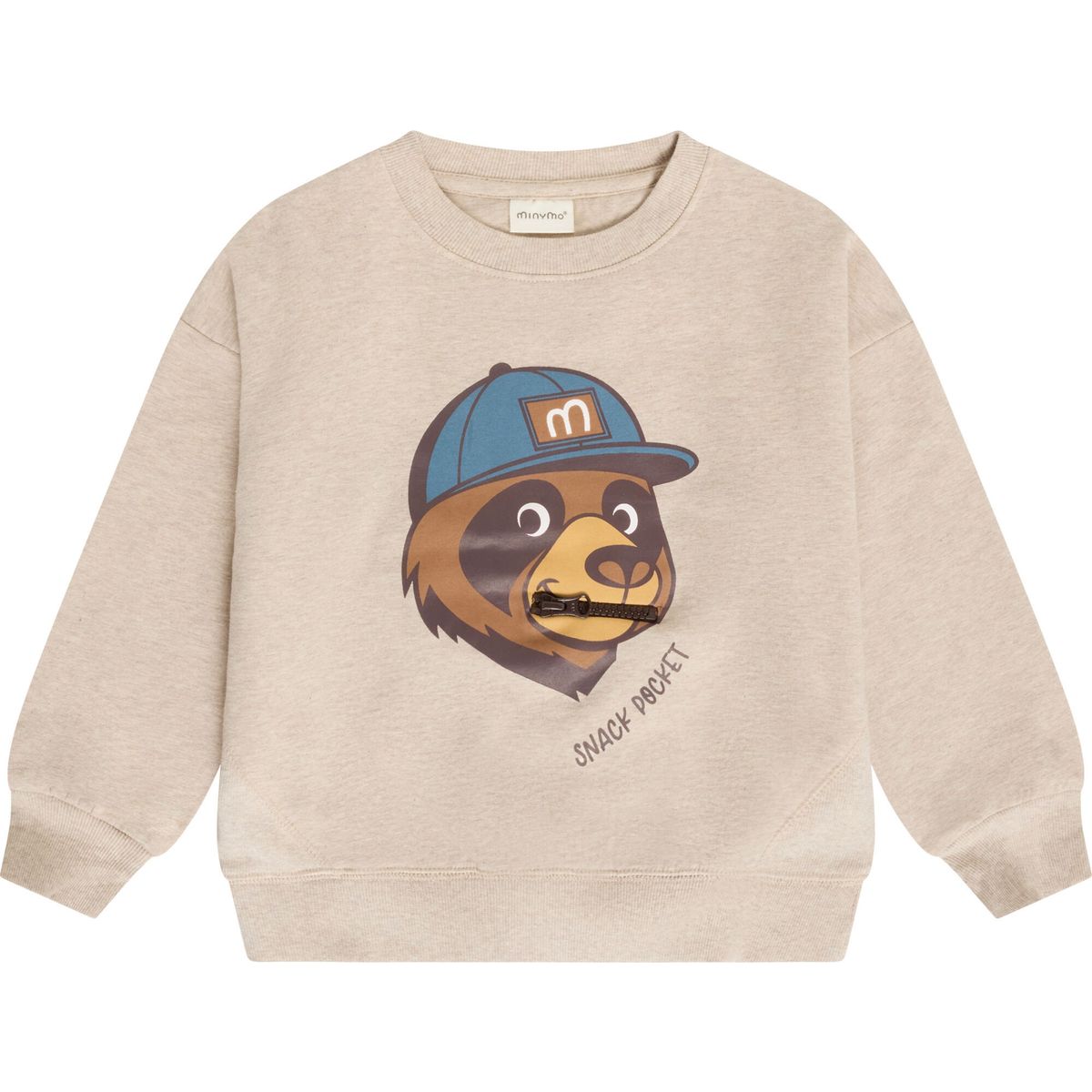 Minymo Sweatshirt LS beige melange (2055) 110 134522-2055-110