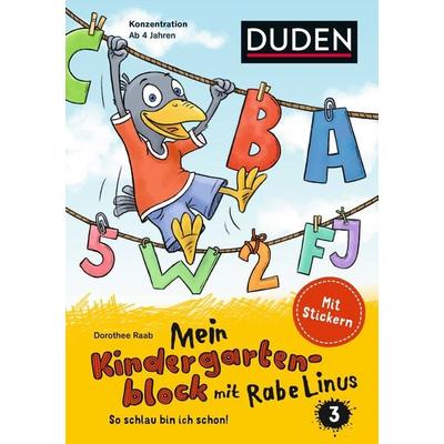Mein Kindergartenblock mit Rabe Linus (3), Taschenbuch von Dorothee Raab, Duden ein Imprint von Cornelsen Verlag GmbH, 978-3-411-75756-5