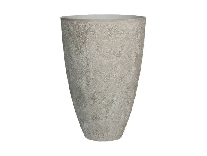 Hochwertiger In-/Outdoor Blumentopf „Oyster Oscar XL“ Imperial White Pottery Pots