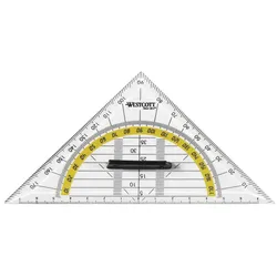 WESTCOTT Geometrie-Dreieck mit Griff  16,0 cm