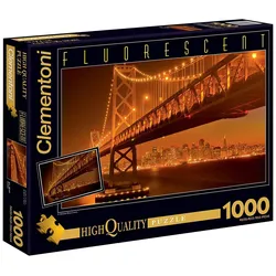 Clementoni High Quality Collection Puzzle San Francisco 1000 Teile floureszierend
