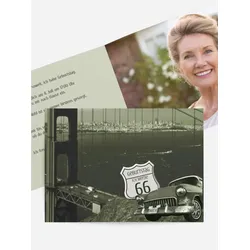 Einladungskarten zum Geburtstag selbst gestalten mit Spruch und Fotos im Onlinedesigner bei Meine-Kartenmanufaktur.de