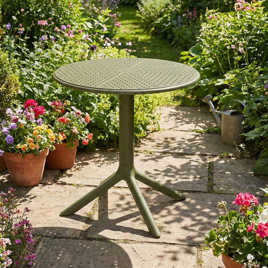 George Oliver Outdoor Bistro Table - 60 cm W 60 cm D Green