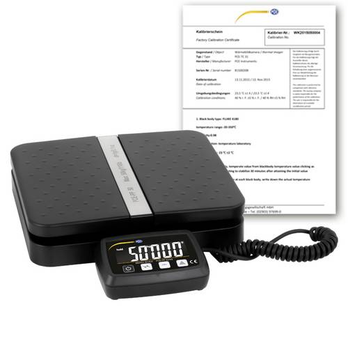 PCE Instruments PCE-PP 50-ICA Paketwaage PCE-PP 50-ICA kalibriert (ISO) Wägebereich (max.) 50kg Ablesbarkeit 1g batteriebetrieben