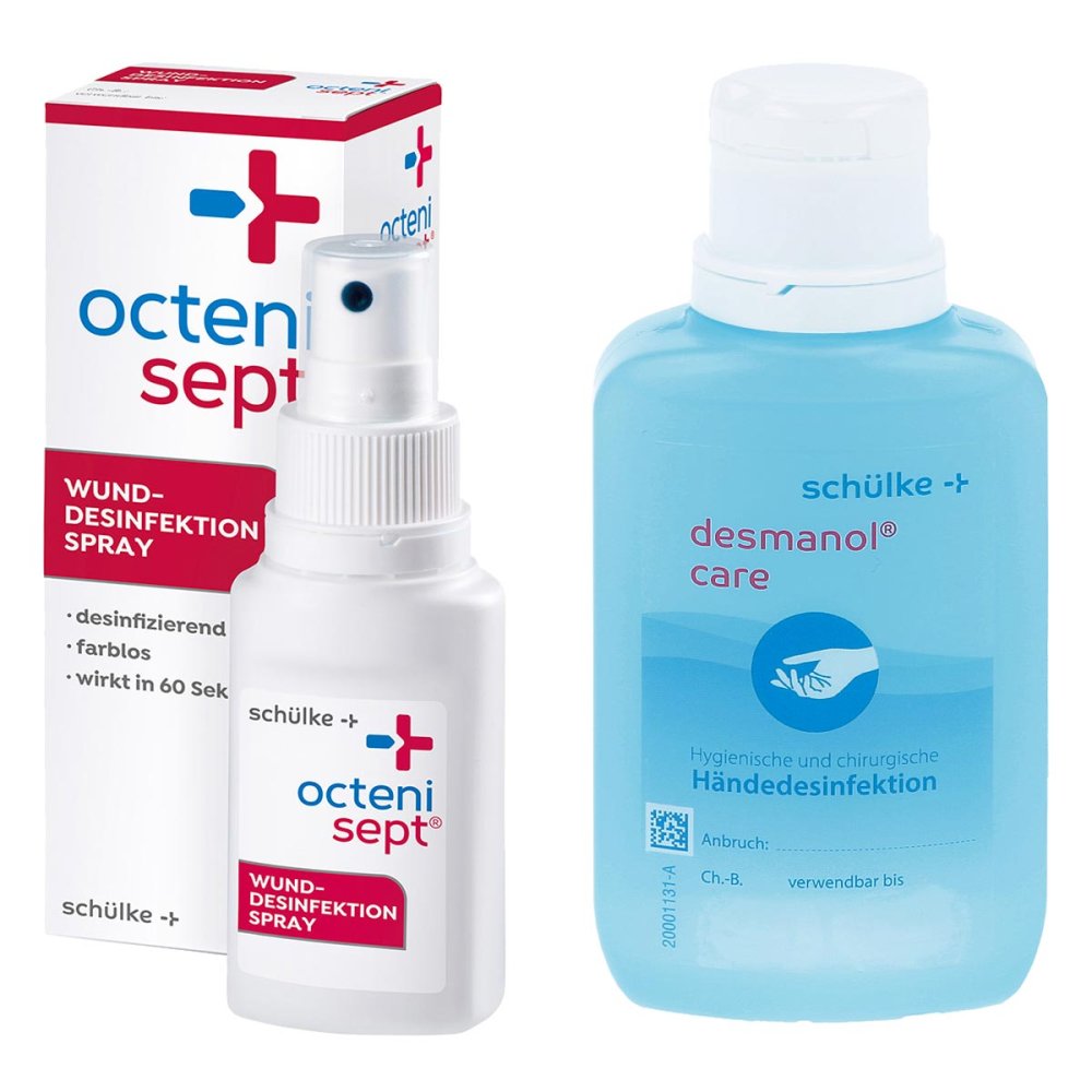 SCHüLKE & MAYR GmbH Octenisept Lösung 50ml + Desmanol care alkoholische Händedesinfe 08100654