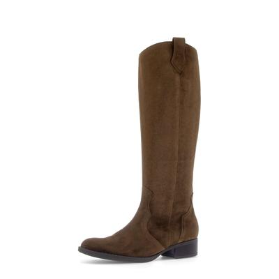 Reitstiefel GABOR "Reiterstiefel", Damen, Gr. 35,5, braun, Schuhe Reitstiefel