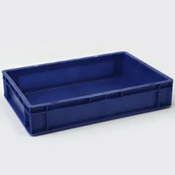 PROREGAL Euronorm-Lagerbehälter | Bear | HxBxT 12x40x60cm | Blau | Eurobehälter Eurobox Euronorm-Kiste Stapelbehälter Transportbehlter Transportbox