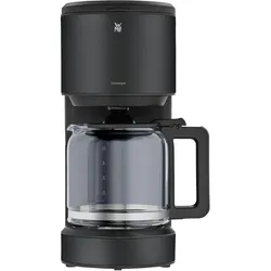 WMF STELIO Kaffeemaschine Glas, deep black, Filterkaffeemaschine, Transparent, Schwarz