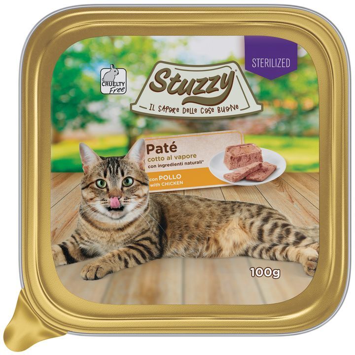 Stuzzy Sterilized Cat Vaschetta Multipack 32x100G POLLO