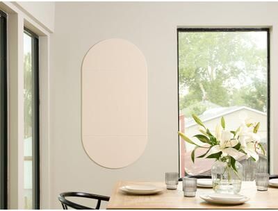 Felt Right Ivory Capsule Pinboard   Sound Dampening Pinnable Tiles