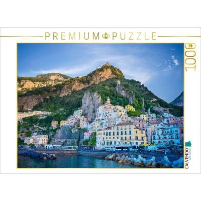 CALVENDO Puzzle Sonnenaufgang in Amalfi | 1000 Teile Lege-Größe 64x48cm Foto-Puzzle für glückliche Stunden