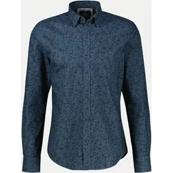 Hemd mit Allover-Print Blau XXXL