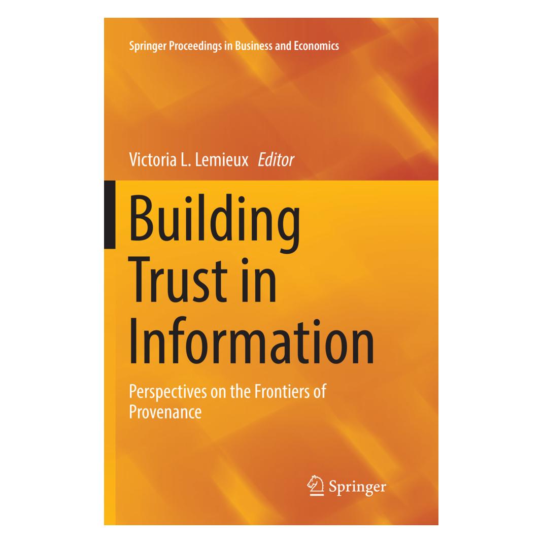 Springer Building Trust in Information (Englisch, Softcover, Victoria L. Lemieux) (56003471)