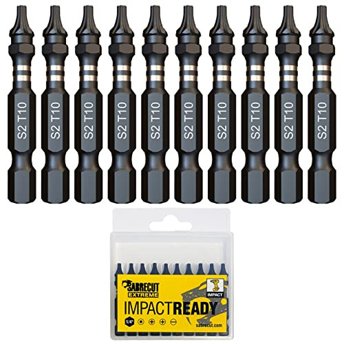 SabreCut 10 stuks TX10 Impact Schroefbits 50mm SCTX1050_10