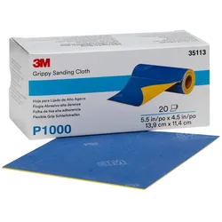 3M Flexible Grip Schleifstreifen, P1000, 139 mm x 114 mm, perforiert auf Rolle a 20 Streifen #35113