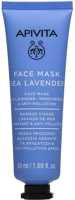 Apivita Máscara Facial hidratante antipoluição com lavanda marinha 50 ml