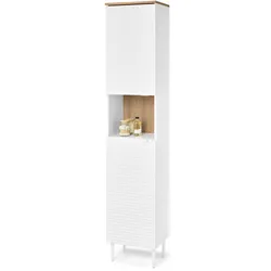Tchibo - Badhochschrank »Sonari« mit Türen - 38,2x30x187,4cm - braun -