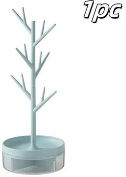 Uplift Essentials 360 Degree Rotating Multi Purpose Jewelry Rack blue