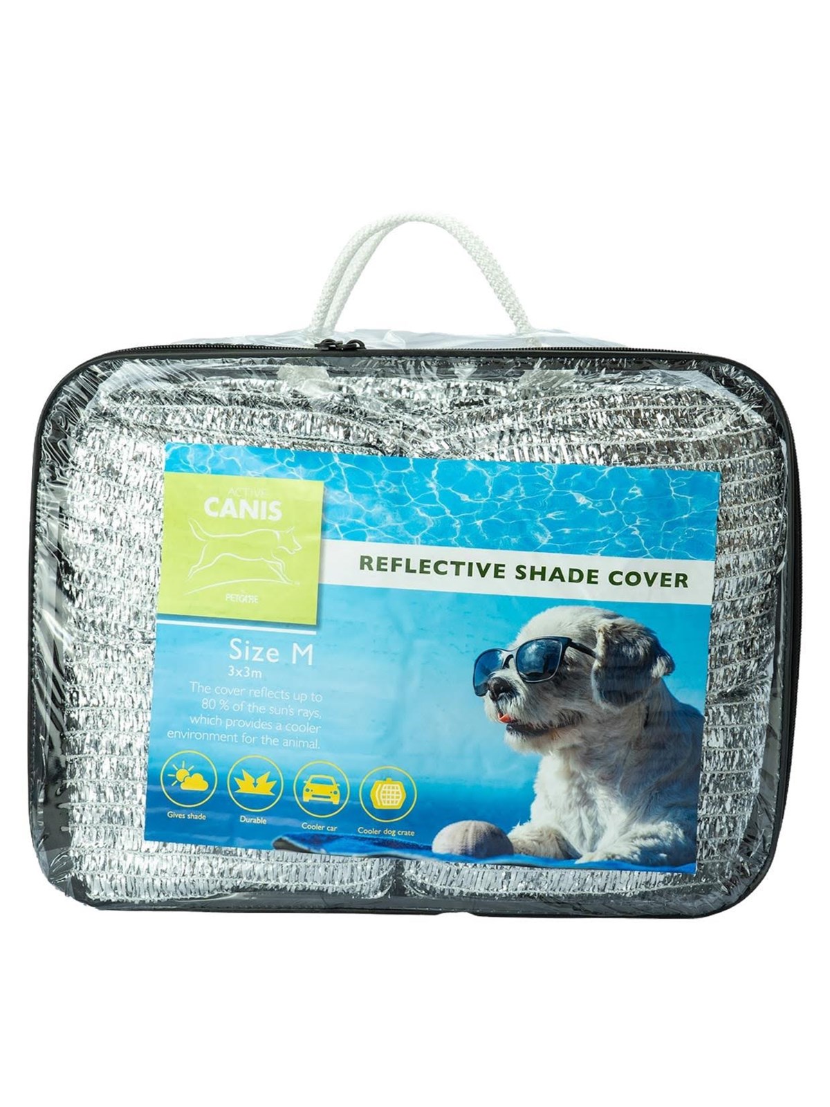 Active Canis Schattierabdeckung Größe M 3x3 meter