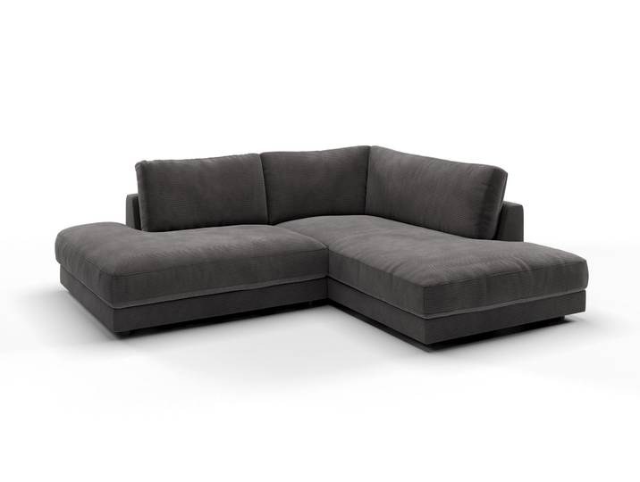 Candy High End 2.0 Ecksofa Cord/Komfortschaum mit Feder-Inlett