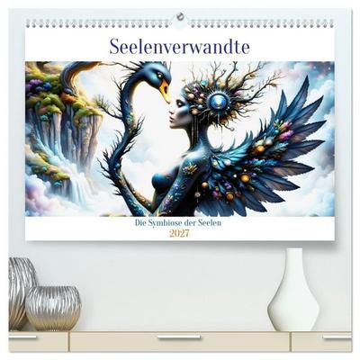 Seelenverwandte - Die Symbiose der Seelen (hochwertiger Premium Wandkalender 2027 DIN A2 quer), Kunstdruck in Hochglanz