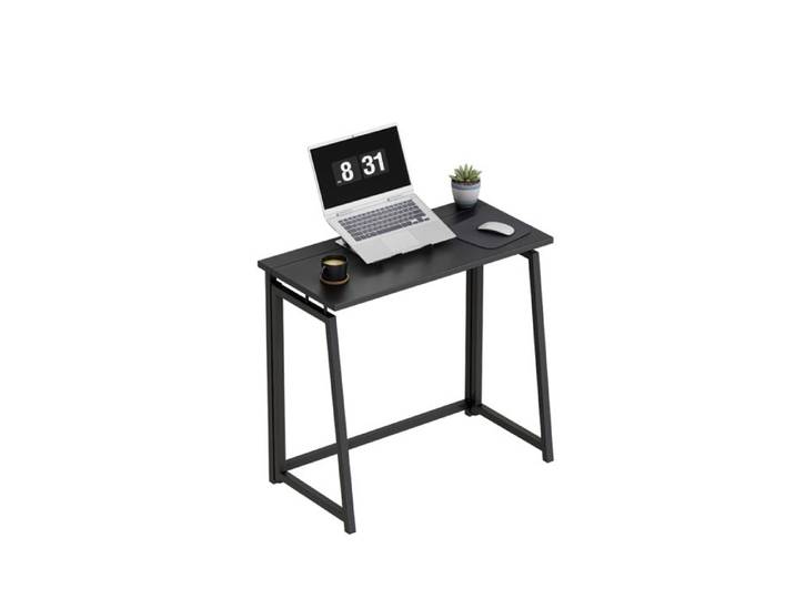 Bureau pliant - MARK ADLER - Leader 1.5 - Noir - Compact - Ergonomique - Idéal télétravail