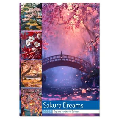 Sakura Dreams (Wandkalender 2027 DIN A3 hoch), CALVENDO Monatskalender