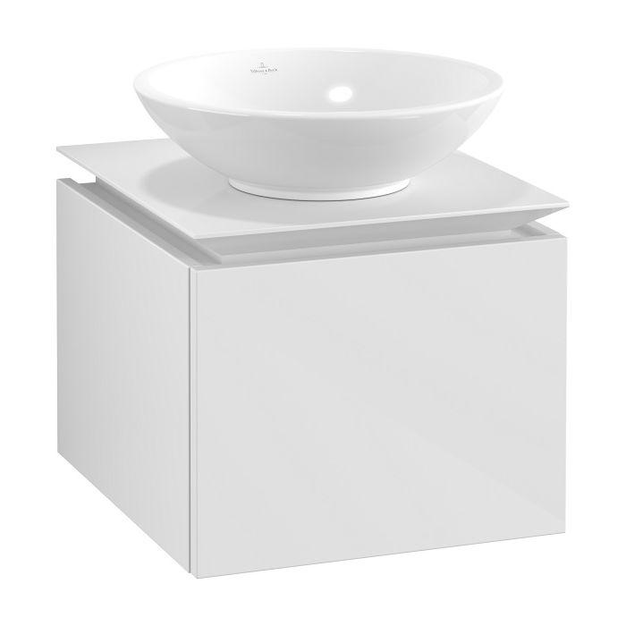 Villeroy & Boch Legato Waschtischunterschrank B56500DH 45x38x50cm, Glossy White