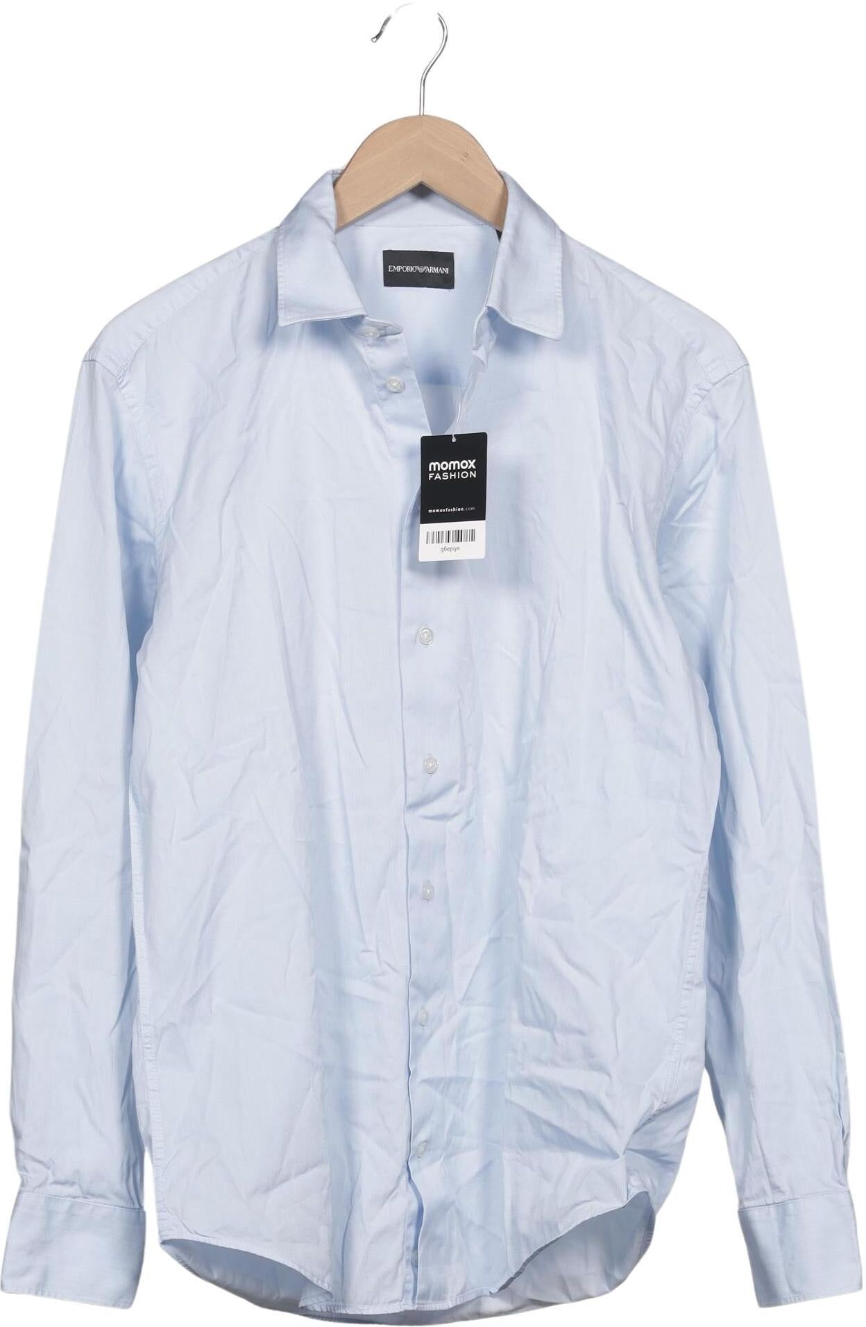 Giorgio Armani Emporio Armani Herren Hemd, Hellblau, Gr. 41, kein / Etikett - Second Hand