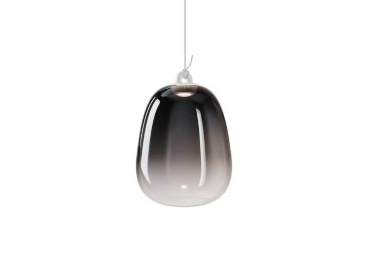 Lodes Pendelleuchte Oblò ohne Baldachin - Rauchglas glänzend (