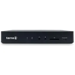 Wortmann TERRA MOBILE Dockingstation 810 USB-C/Triple 4K inkl.135W Netzteil und USB C Kabel (USB-C, 8 Ports), Dockingstation + USB Hub, Schwarz