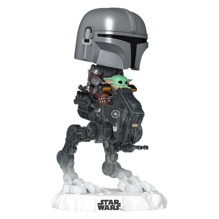 Funko Star Wars: The Mandalorian and Grogu POP! Rides Deluxe Vinyl figurine Bobble Head The Mandalorian wi (66127)