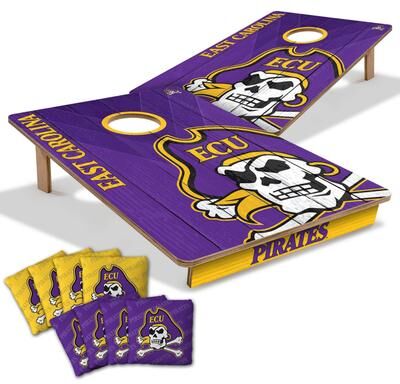 Skip's Garage East Carolina Pirates NCAA Tailgate Cornhole Board Set
