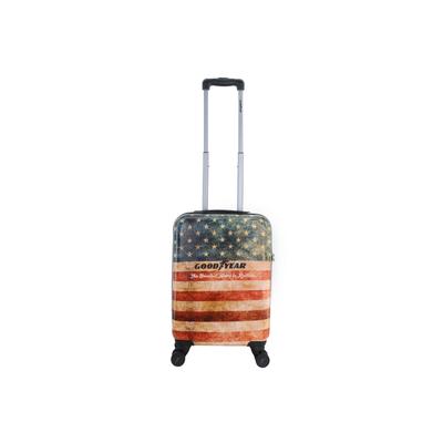 Koffer GOODYEAR "Authentic", Gr. B/H/T: 35cm x 54cm x 20cm, bunt (ice), mehrfarbig, Koffer, ABS/PC Material