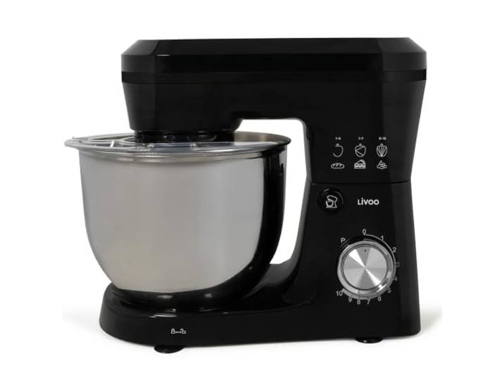 Livoo - Küchenmaschine 5 l DOP263N – 1500 W, 10 Geschwindigkeitsstufen, 3 Werkzeuge