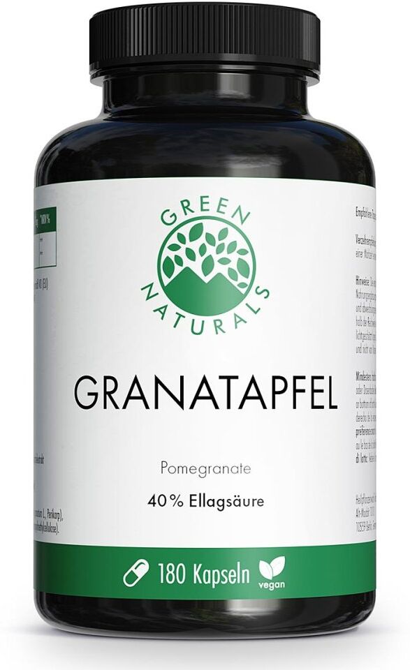 GREEN NATURALS Granatapfel + 40% Ellagsäure Kapseln 180stk