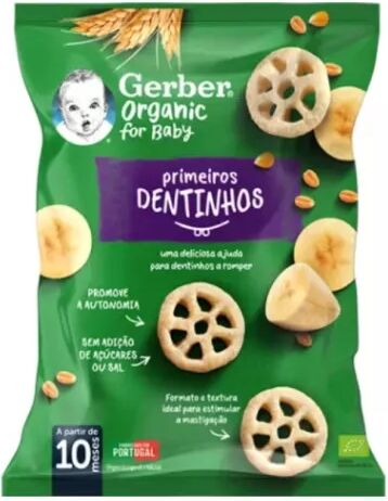 Nestlé Gerber Snack Primeros Dientes Maíz y Plátano 28g